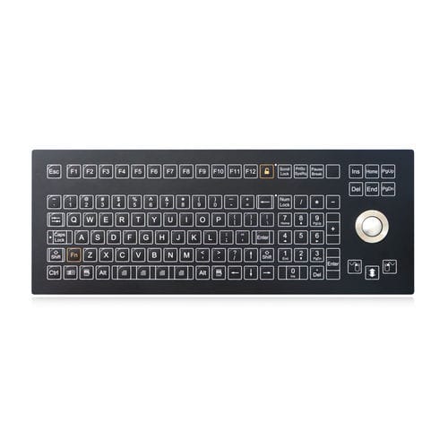 Tastiera ad incastro - K-TEK-D405-25-OTB-KP-FN-SW - Key Technology China Limited - a membrana / con mouse integrato a tre tasti / 109 tasti