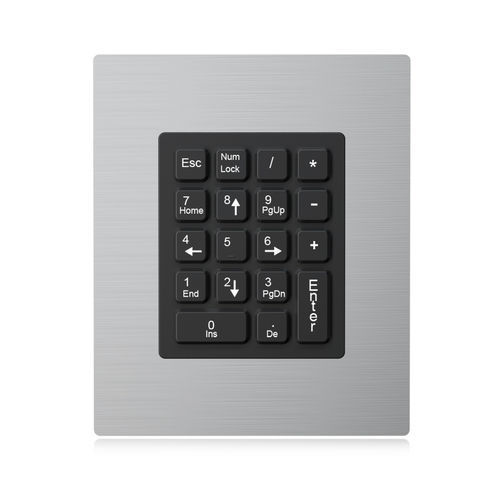 Tastiera numerica 18 tasti - K-TEK-M149KP-18-ML - Key Technology China Limited - ad incastro / in gomma siliconica / USB