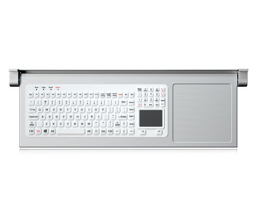 Tastiera a tasti meccanici - K-TEK-M560TP-KP-FN-BL-SDT-SS - Key Technology China Limited - con mouse integrato a due tasti / 110 tasti / con touchpad