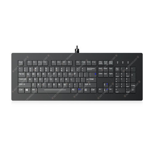 Tastiera da ufficio - K-TEK-V440KP-FN-BL-SC-DT - Key Technology China Limited - con interruttori a forbice / con tasto Fn / 104 tasti