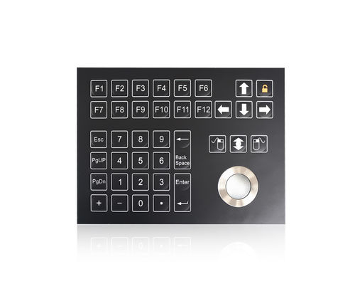 Tastiera numerica con tasto Fn - K-TEK-D185-OTB-KP-SW - Key Technology China Limited - con mouse integrato a tre tasti / ad incastro / a membrana