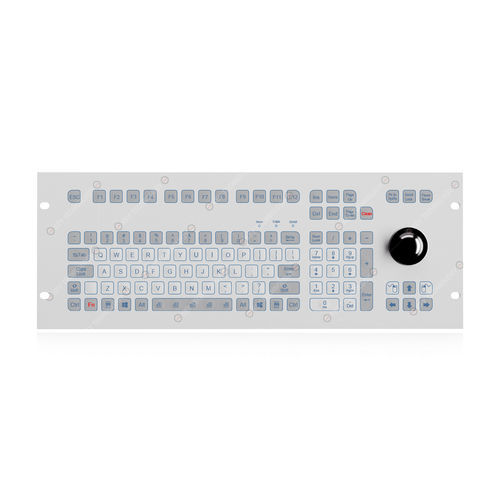 Tastiera ad incastro - K-TEK-D483-178-MTB-KP-FN-SW - Key Technology China Limited - a membrana / 108 tasti / con trackball