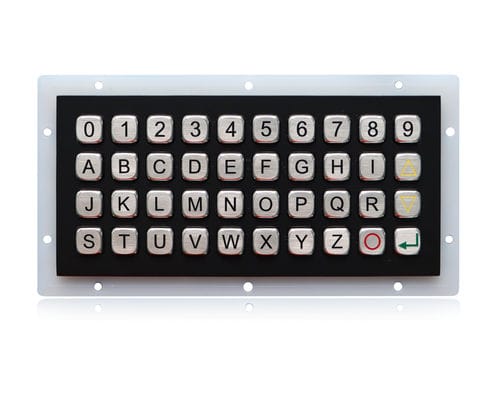 Tastiera numerica 40 tasti - K-TEK-A191-BT-DWP - Key Technology China Limited - ad incastro / in acciaio inossidabile / in titanio nero