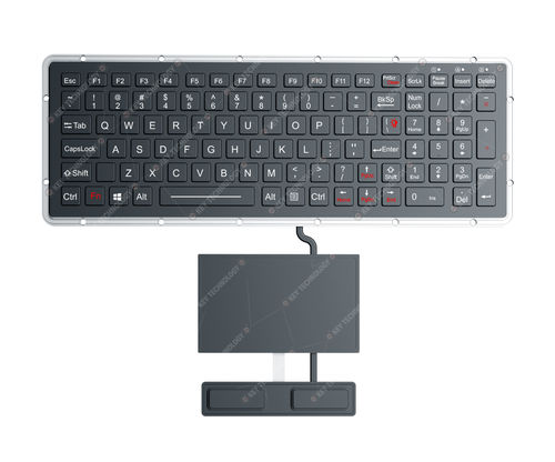 Tastiera ad incastro - K-TEK-M327KP-FN-BL-IT-ML-DWP+TP80-DML-DWP+2KEY - Key Technology China Limited - a tasti meccanici / 101 tasti / con mouse integrato a due tasti
