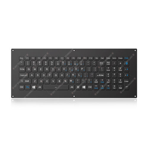 Tastiera ad incastro - K-TEK-V405KP-FN-BL-FC-SC-ANA-151B-DWP - Key Technology China Limited - con interruttori a forbice / 103 tasti / per l'aeronautica