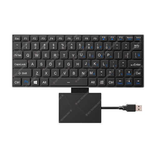 Tastiera ad incastro - K-TEK-V268-FN-BL-FC-SC-DWP+TP85-DML - Key Technology China Limited - con interruttori a forbice / 80 tasti / con touchpad