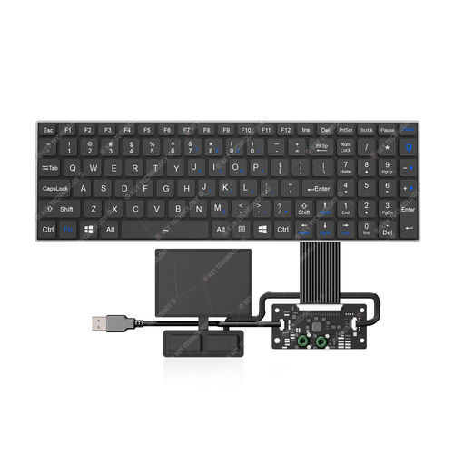 Tastiera ad incastro - K-TEK-V340KP-FN-BL-FC-SC-ANA-151B-DWP+TP85+2K - Key Technology China Limited - con interruttori a forbice / 103 tasti / con touchpad