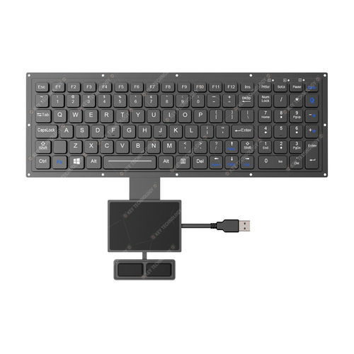 Tastiera ad incastro - K-TEK-M340KP-FN-BL-FC-KC+TP85-DML+2K-FC - Key Technology China Limited - contatto carbonio / 102 tasti / con touchpad