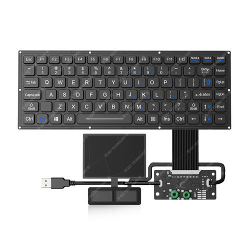 Tastiera ad incastro - K-TEK-M280-FN-BL-FC-KC-ANA-151B+TP85+2K - Key Technology China Limited - contatto carbonio / con mouse integrato a due tasti / 87 tasti