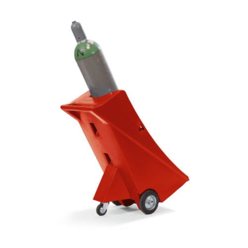 Carrello per movimentazione - 13265 - asecos GmbH - in acciaio / per bombola di gas