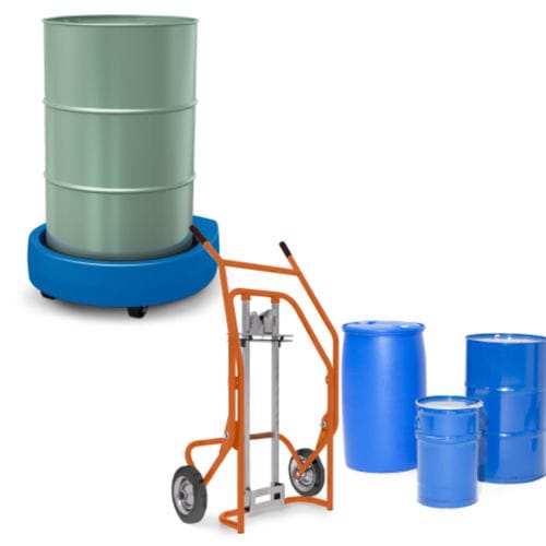 Carrello dolly per fusti - 23262 - asecos GmbH - in plastica / in metallo