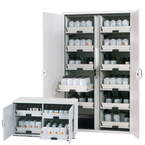 Armadio di stoccaggio - SL series - asecos GmbH - di sicurezza / a pavimento / con porte vetrate