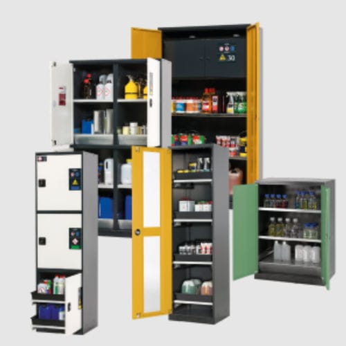 Armadio di stoccaggio - C series - asecos GmbH - di sicurezza / a pavimento / a 2 porte