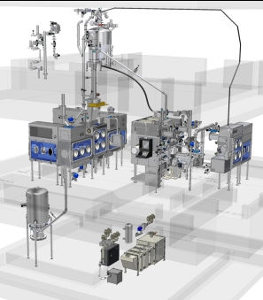 Sistema di trasferimento per polveri - Sterile Powder Handling - Dec Group - per applicazioni sterili