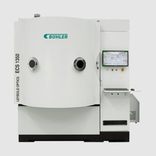 Macchina di evaporazione sotto vuoto antiriflettente - ECS 1350 - Bühler Group - riflettente / per la produzione di lenti Rx