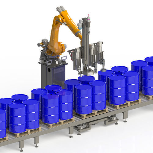 Riempitrice interamente automatica - RF - AiCROV - per fusti su pallet / IBC / per pittura