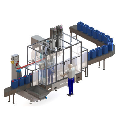 Riempitrice chiuditrice automatica - EL2-E - AiCROV - per liquidi / monoblocco / industriale