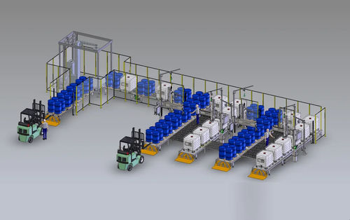 Linea di riempimento automatica - AiCROV - per fusti / IBC / canister