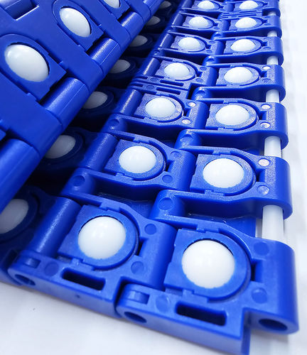Nastro trasportatore flessibile - 930 series - Cagrı Industry Inc.- Alhan - in POM / in polipropilene / con rulli