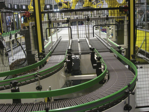 Catena di trasporto in acciaio inossidabile - 882 series  - Cagrı Industry Inc.- Alhan - a cerniera / per l'industria delle bevande / per l'industria agroalimentare