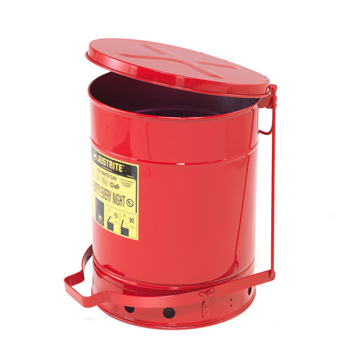 Contenitore per rifiuti in acciaio - 31100 - AJ Produkter - per scarti industriali / con coperchio / a pedale