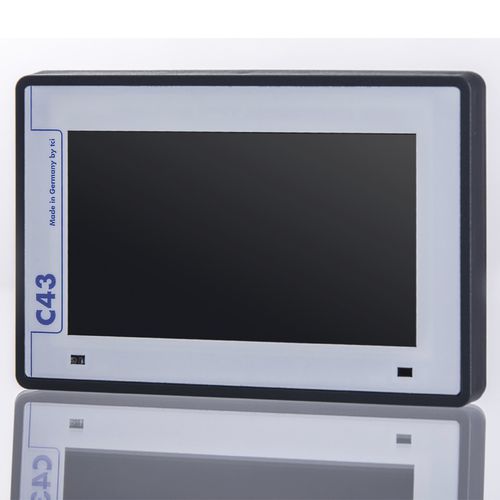 PLC su rete Ethernet - C43-XS - TCI - con HMI con touch screen integrato
