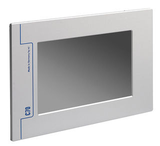 PLC per montaggio su pannello - C70-XS - TCI - su rete Ethernet / per bus di campo / con HMI con touch screen integrato