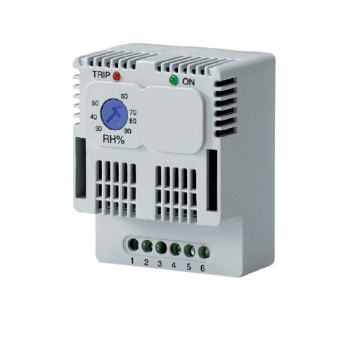 Termoigrostato elettronico - EUH series - Alfa Electric - su guida DIN / con indicatore a LED