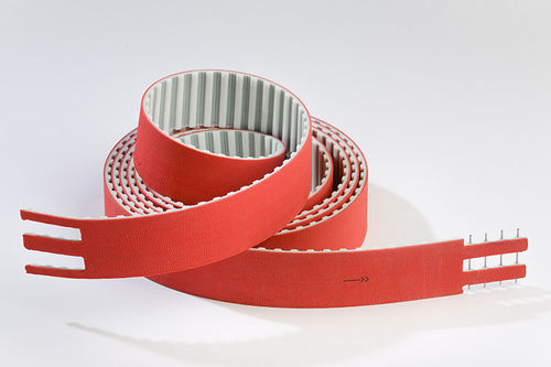 Cinghia componibile - EMF series - Elatech S.r.l. - a sezioni dentate / in PVC / per macchina utensile
