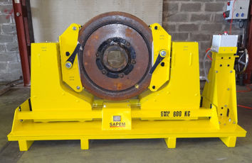 Tavola rotante elettrica - wheel tilter - SAPEM - inclinabile