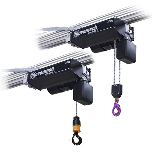 Paranco a catena elettrico - Mechchain Pro II™ series - Movomech - ad altezza libera / monorotaia