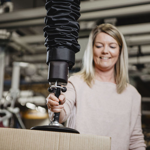 Tubo di sollevamento per cartone - Easyhand Pro™ series - Movomech - per fusti / per batteria / per bidoni
