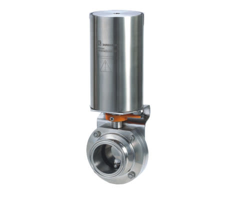 Valvola a farfalla - Wenzhou BOAO Mechanical Manufacturing Co.,Ltd. - a comando pneumatico / di controllo / per liquidi alimentari e bevande