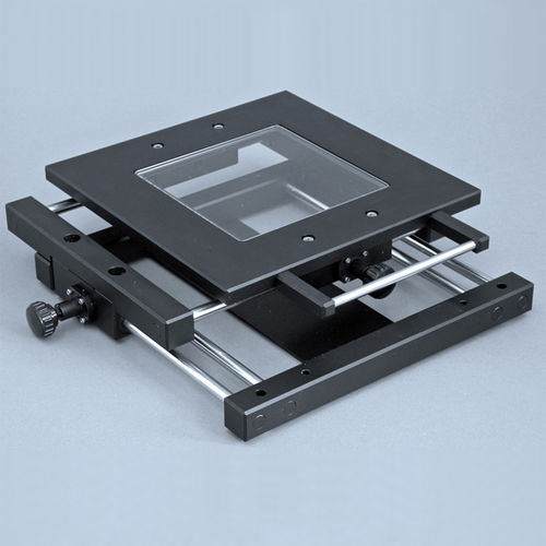 Piastra di posizionamento XY - 100-GS100-02 - OPTO - manuale / compatta / per microscopio