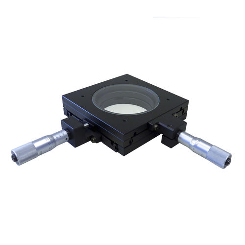 Piastra di posizionamento XY - 100-MS25-GAN - OPTO - manuale / 2 assi / a micrometri