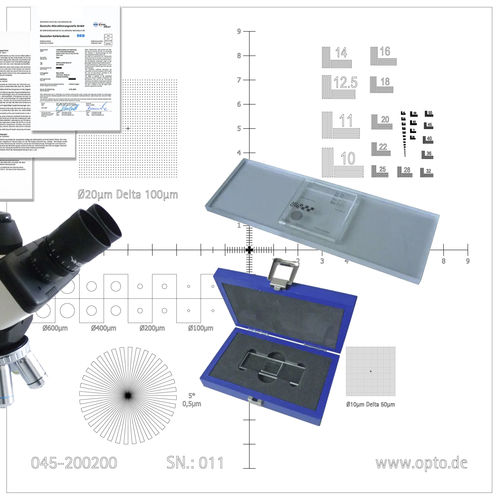 apparecchiatura di calibratura per microscopio - OPTO