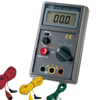 Tester di fuga a terra - TES-1605 - TES Electrical Electronic Corp. - di tensione / di resistenza di terra / digitale