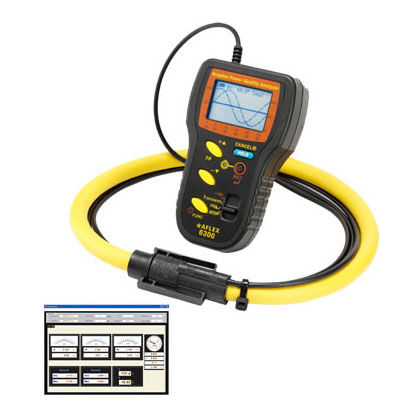 Analizzatore grafico - AFLEX-6300 - TES Electrical Electronic Corp. - per rete elettrica / di qualità di energia / armonico