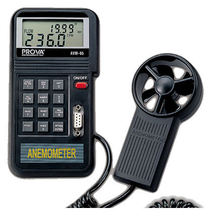 Termoanemometro a elica - AVM-0 series - TES Electrical Electronic Corp. - portatile / digitale / con alimentazione a batteria