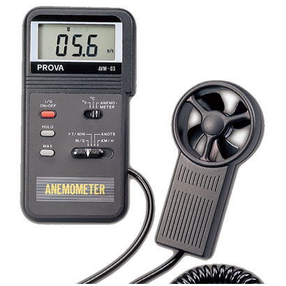 Termoanemometro a elica - AVM-0 series - TES Electrical Electronic Corp. - portatile / digitale / con alimentazione a batteria