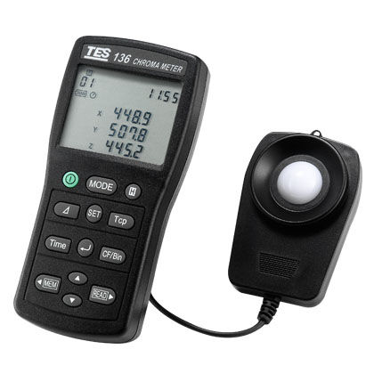 Colorimetro portatile - TES-136 - TES Electrical Electronic Corp. - per l’analisi del colore / di misura della luminanza