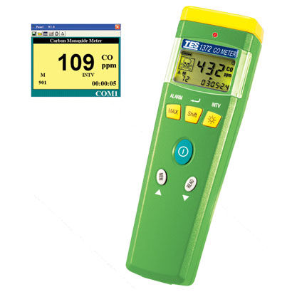 Strumento di misura della qualità dell' aria di CO - TES-137 series - TES Electrical Electronic Corp. - portatile / RS-232 / con display