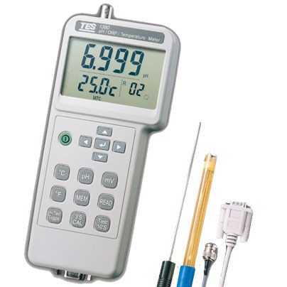 Apparecchio di misura temperatura - TES-1380K - TES Electrical Electronic Corp. - pH/Redox / digitale / portatile