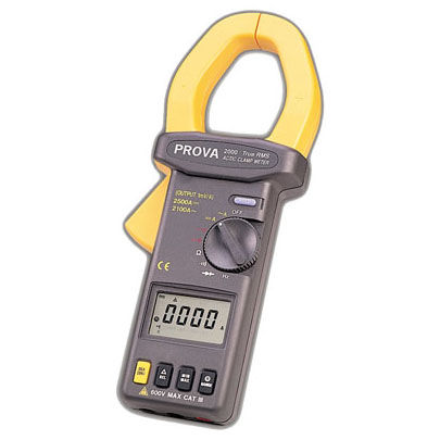 Multimetro a pinza digitale - PROVA-200 series - TES Electrical Electronic Corp. - portatile / 600 V / 2500 A