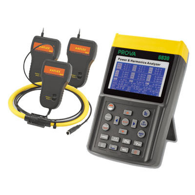 Analizzatore per rete elettrica - PROVA 6830A - TES Electrical Electronic Corp. - di potenza / di tensione / di fattore di potenza