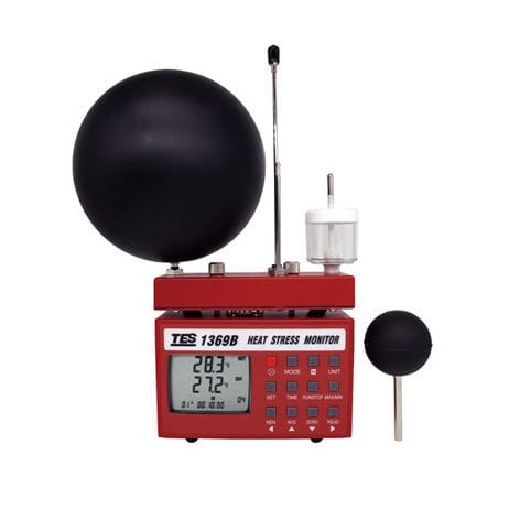 Apparecchio di misura di velocità dell'aria - TES-1369B - TES Electrical Electronic Corp. - di analisi termica / di aria / con registratore di dati