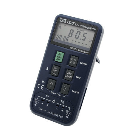 Termometro a termocoppia - TES-1307 - TES Electrical Electronic Corp. - con display LCD / °C / °F