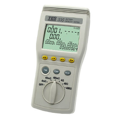 Tester di impedenza di batterie - TES-33S - TES Electrical Electronic Corp. - di tensione / antifurto / di temperatura