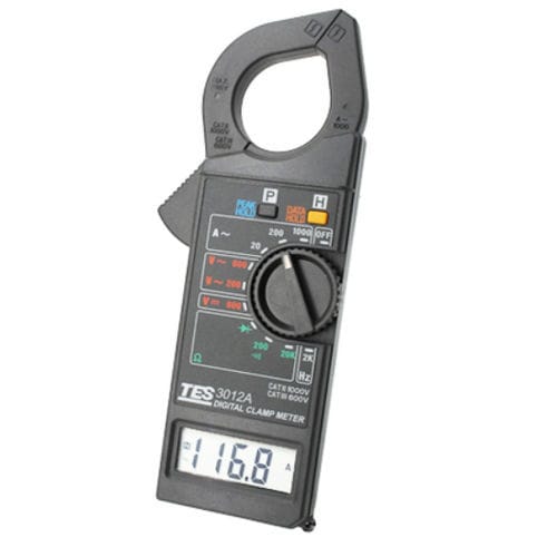 Multimetro a pinza digitale - TES-3012A - TES Electrical Electronic Corp. - portatile / 1000 V / 1000 A