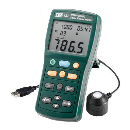 Apparecchio di misura della potenza digitale - TES-132 - TES Electrical Electronic Corp. - portatile / USB / per applicazioni fotovoltaiche
